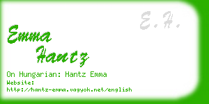 emma hantz business card